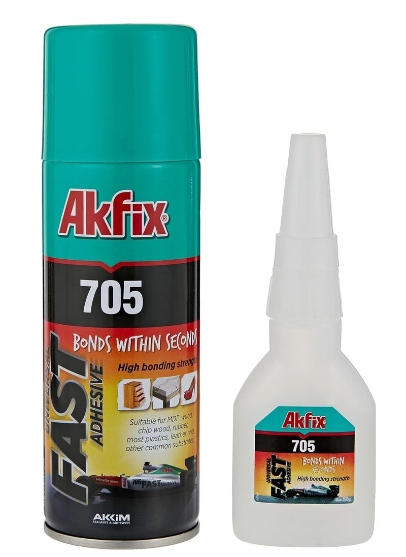 AKFIX Universal Fast Adhesive Clear 400ml  - Image 1