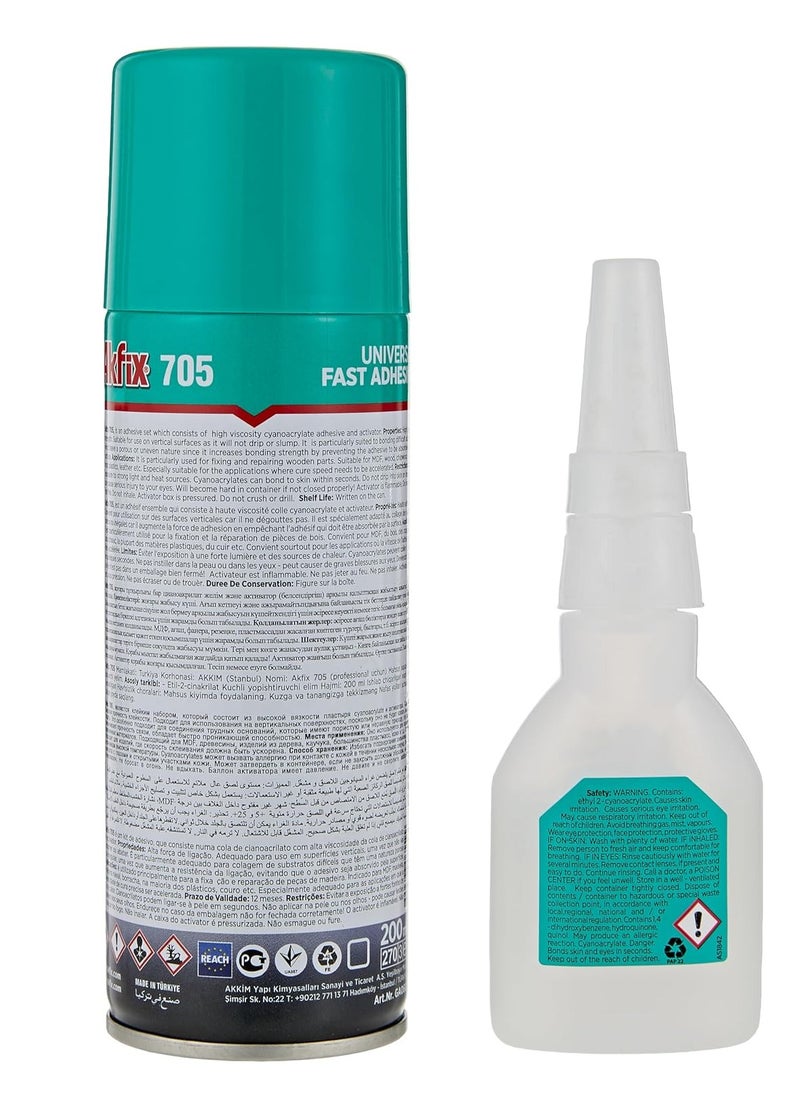 AKFIX Universal Fast Adhesive Clear 400ml  - Image 2