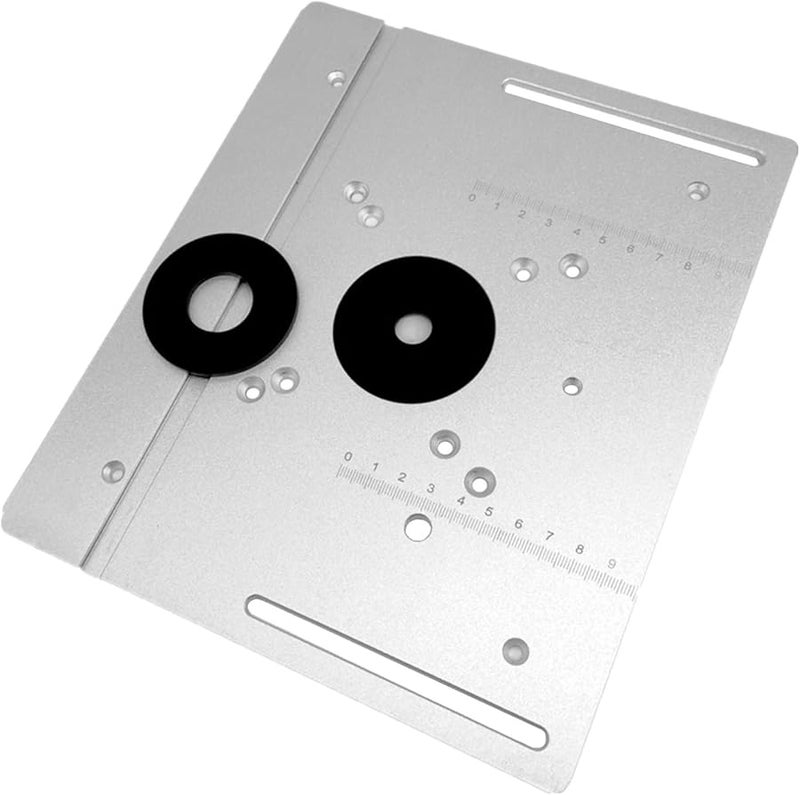 Aluminum Alloy 2 In 1 Router Table Insert Plate With Flip Board For Woodworking - Image 2