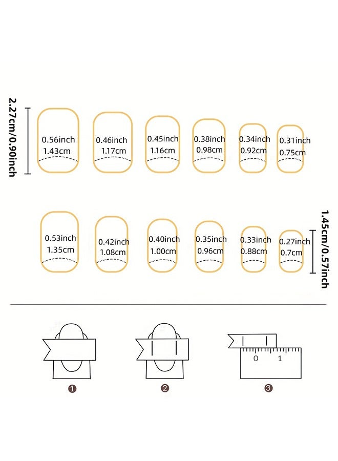 24pcs Pink Press On Nails, Medium Square Fake Nails With French White Stripe Design, Glossy Full Cover False Nails For Women And Girls - Image 5