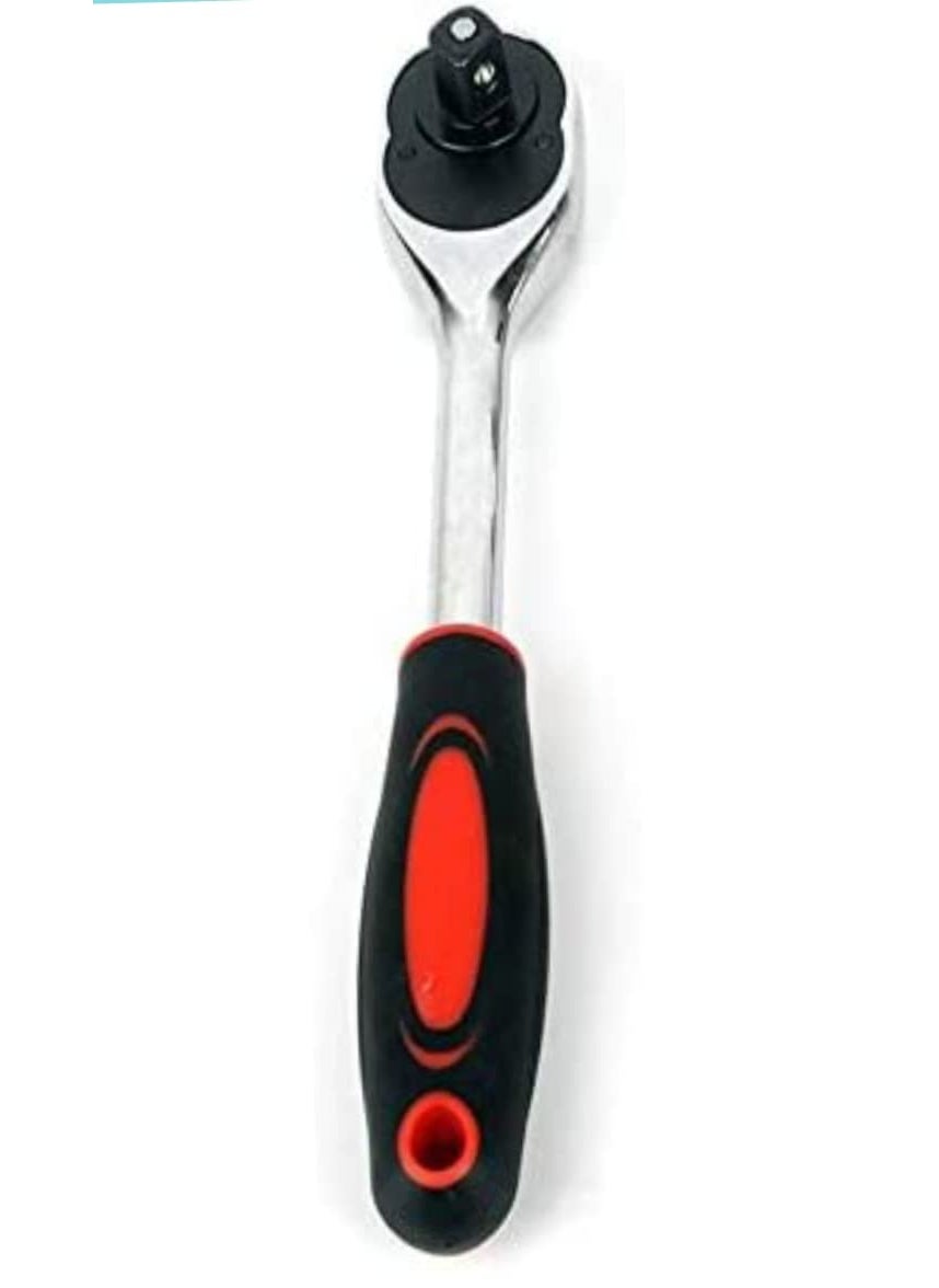QYA FLUKE QYA CRV Auto Tools Square AntiSlip HandGrip Head Drive Ratchet Wrench Repair Tools 12inch 257mm  - Image 4