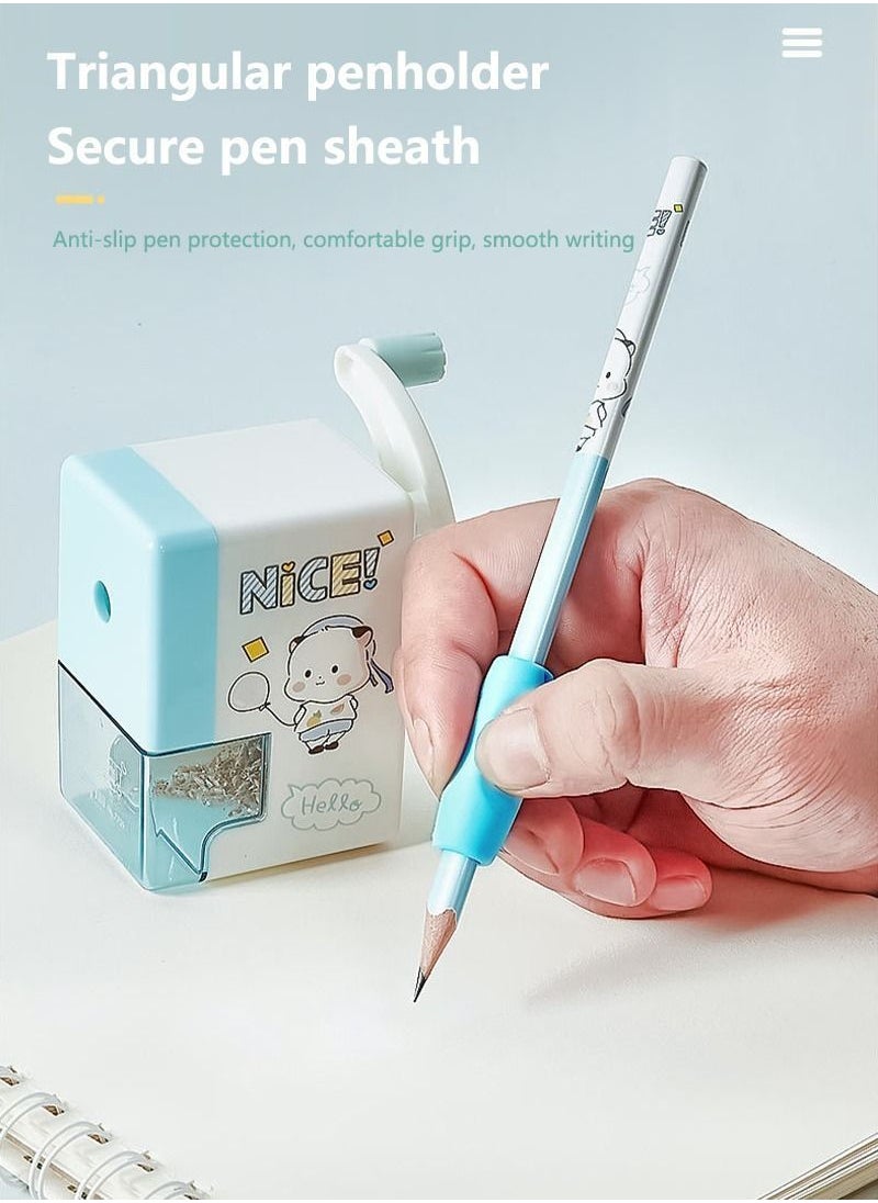 Y&D - 17pcs in Stationery Set Pencil Sharpener And With 2 Erasers Pen Holders Back to School Gift Box for Kids - Image 1