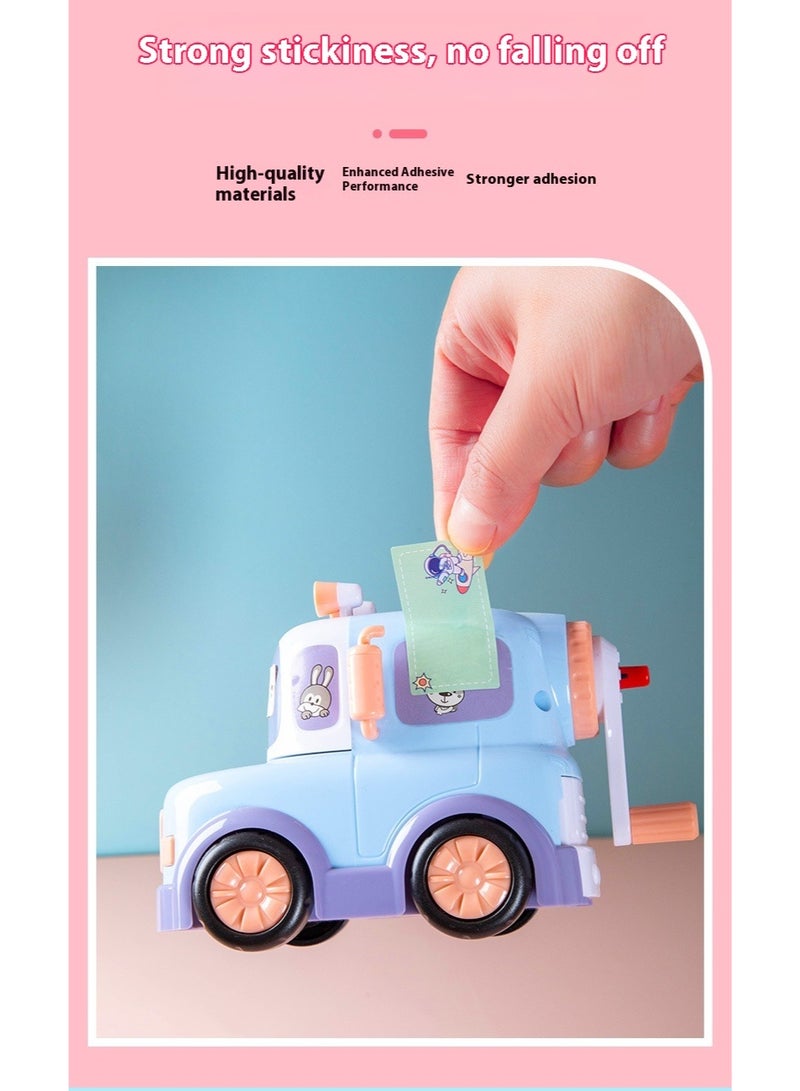 4Pcs Cartoon Name Stickers Handwritten Water Cup Stickers Seamless Waterproof Stickers Classification Labels - Image 4