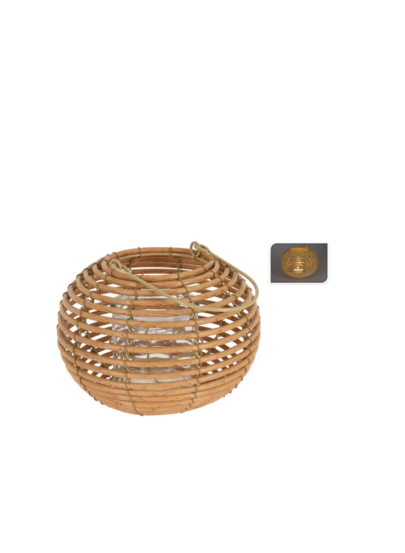 Koopman Christmas Lantern Round 18Cm Natural Color - Image 1