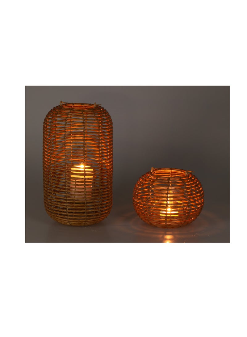 Koopman Christmas Lantern Round 18Cm Natural Color - Image 2