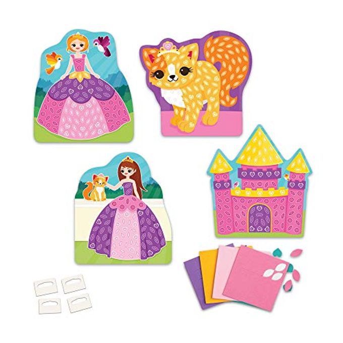 ORB My First Sticky Mosaics Princesses, Purple/Pink/Yellow/Blue, 9.5" x 1.5" x 9.5" (50955-00) - Image 5