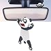 TSTESE Cute Car Rearview Mirror Screen Pendant Ornament Compatible with Tesla Model 3 Y X S Cybertruck Truck Navigator Screen Decal Interior Decorations Sticker Trim Accessories Panda - Image 2