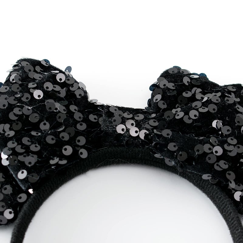 KARETT Mouse Ears Bow Headbands, Sparkle Mouse Ears Headband Glitter Hair Band for Party Princess Decoration Cosplay Costume - Image 5
