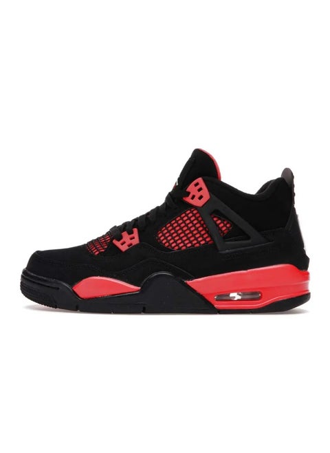 Air Jordan 4 Red Thunder mma Shoes for Boys - Red/ Black
