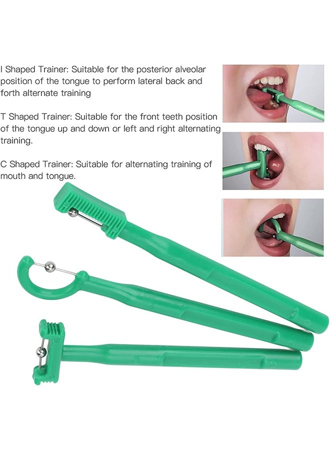 JS 3-Piece Tongue Tip Exercise Set, Tongue Tip Lateralization Lifting Oral Muscle Training Tool - Image 2