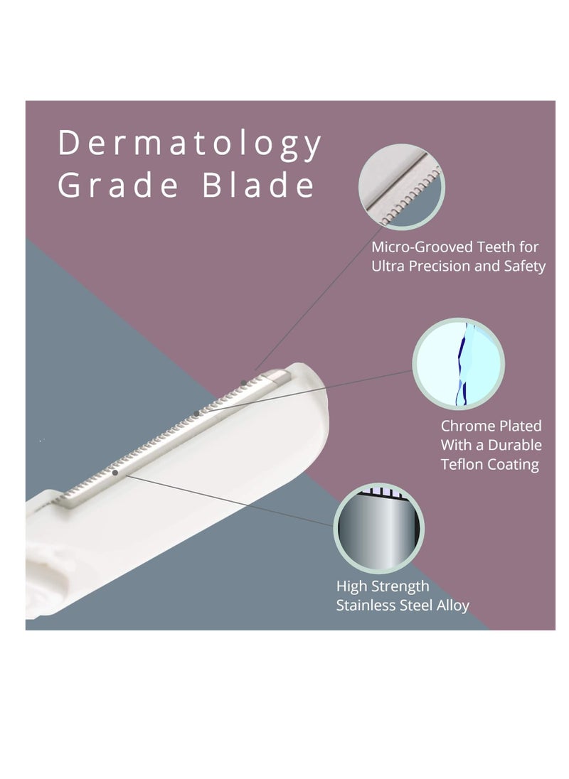 Jasclair - Dermaplaning Tool (9 Count) – Easy to Use Dermaplane Razor for Face – Practical Hair Remover Blade for Eyebrows and Peach Fuzz – Facial Shaver for Women That Helps Exfoliate and Smooth the Skin - Image 1