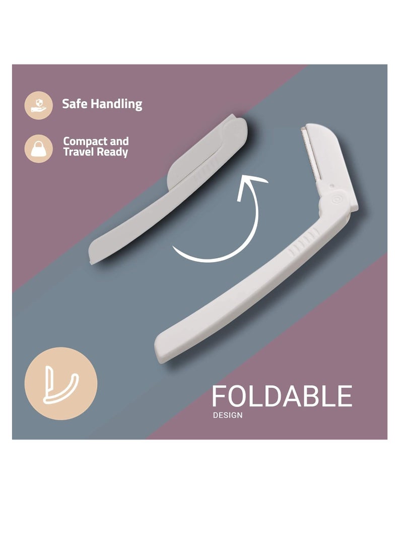 Jasclair - Dermaplaning Tool (9 Count) – Easy to Use Dermaplane Razor for Face – Practical Hair Remover Blade for Eyebrows and Peach Fuzz – Facial Shaver for Women That Helps Exfoliate and Smooth the Skin - Image 1