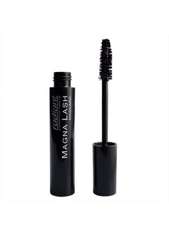Radiant Professional Magna Lash Mascara, Volume and Curl, Silicone Brush, Deep Color, Smudge Proof, Lengthening Lashes, Cruelty Free, Natural Wax For Healthy Eyelashes, 0.43 ounces, Black