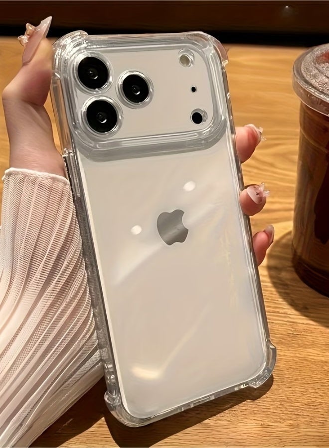aeen Luxury Transparent Phone Case for iPhone 17 Pro Max, Soft Anti-Shock Protective Back Cover, Slim Lightweight Clear Case, Shockproof Phone Protection - Image 5