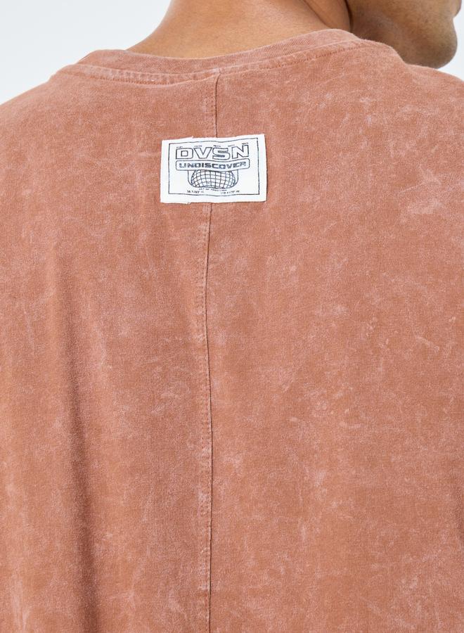 Styli Sew Panelled Acid Wash Jersey T-Shirt - Image 4