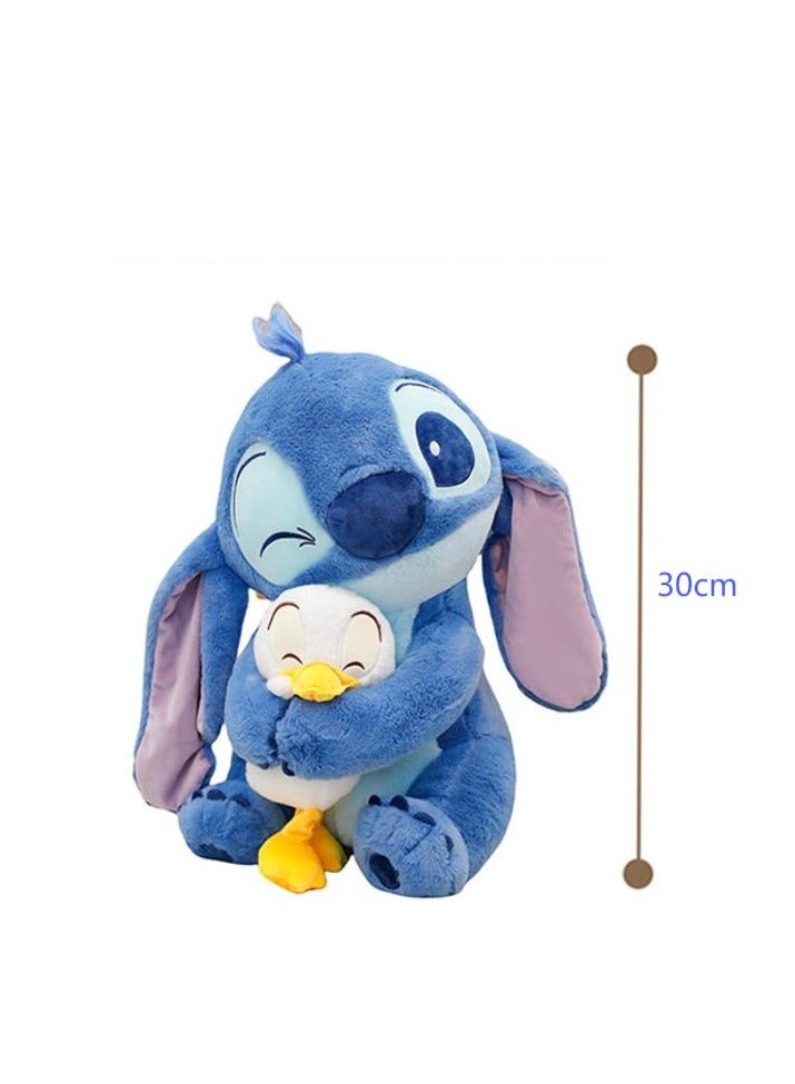 STITCH Cartoon Stitch Plush Doll Pillow doll for child 30cm Blue  - Image 4