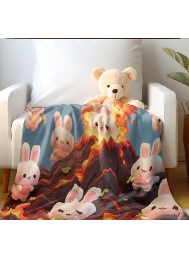 general Baby and children's cartoon flannel thin blanket (warm and comfortable, suitable for sleep, game use) 70cm*100cm - Image 3