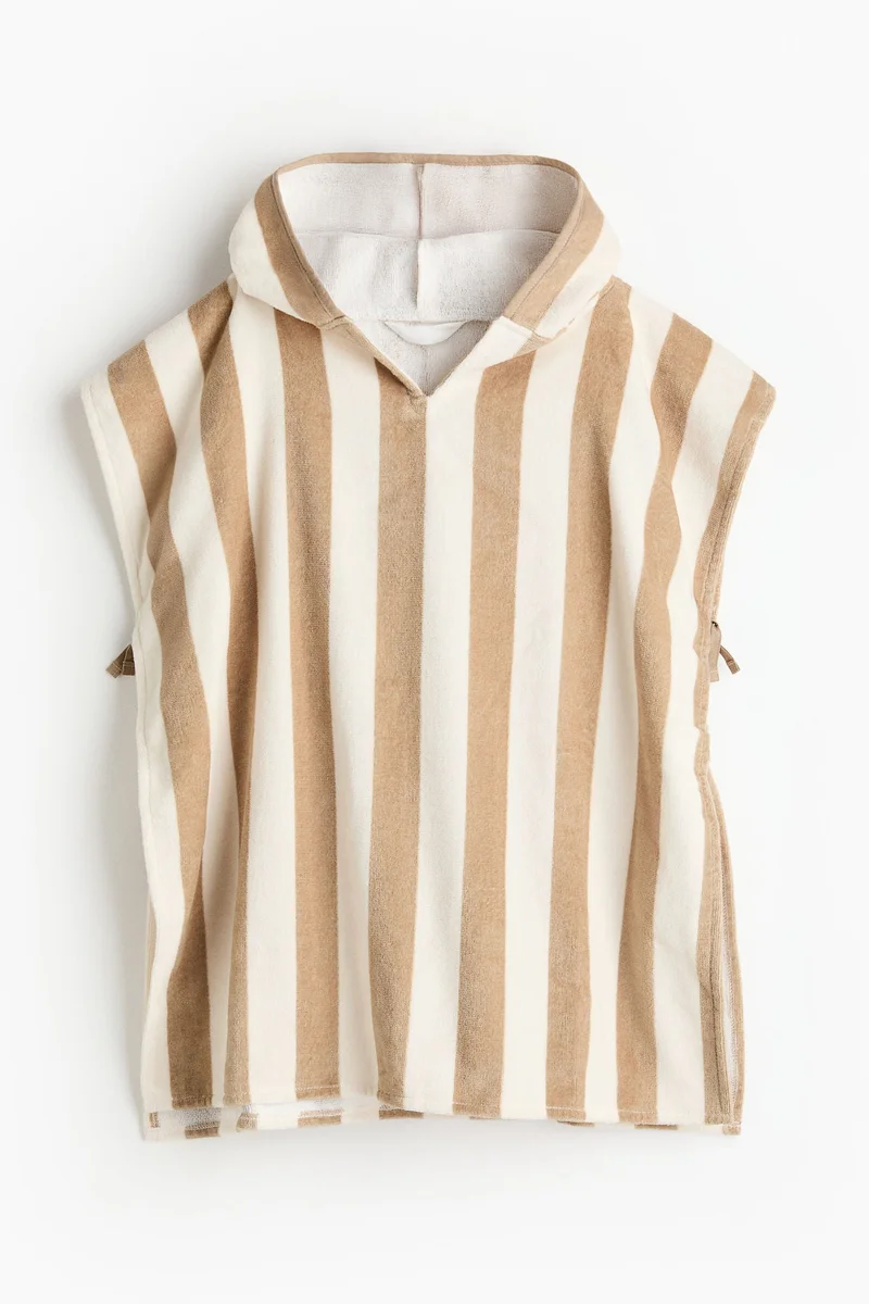 H&M Striped cotton towel cape