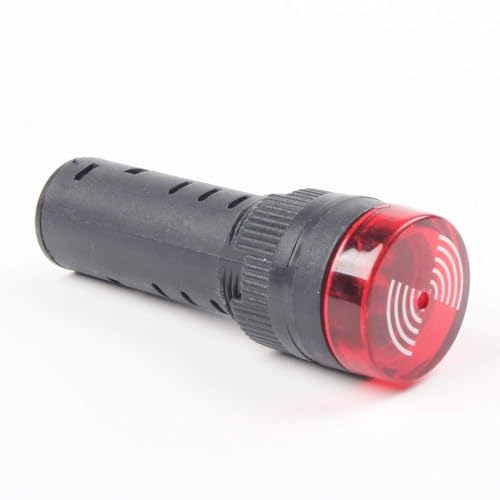 CentIoT - AD16-22SM - LED Active Buzzer Beep Alarm - Flash Signal Indicator Light - AC DC 22mm (12V, Red) - Image 4