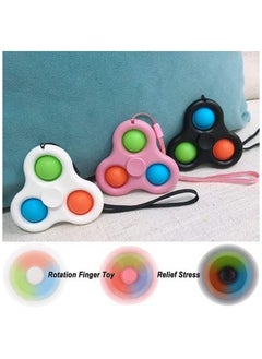Generic Simple Dimple Fidget Toy 3 Pops Spinner  - Image 2