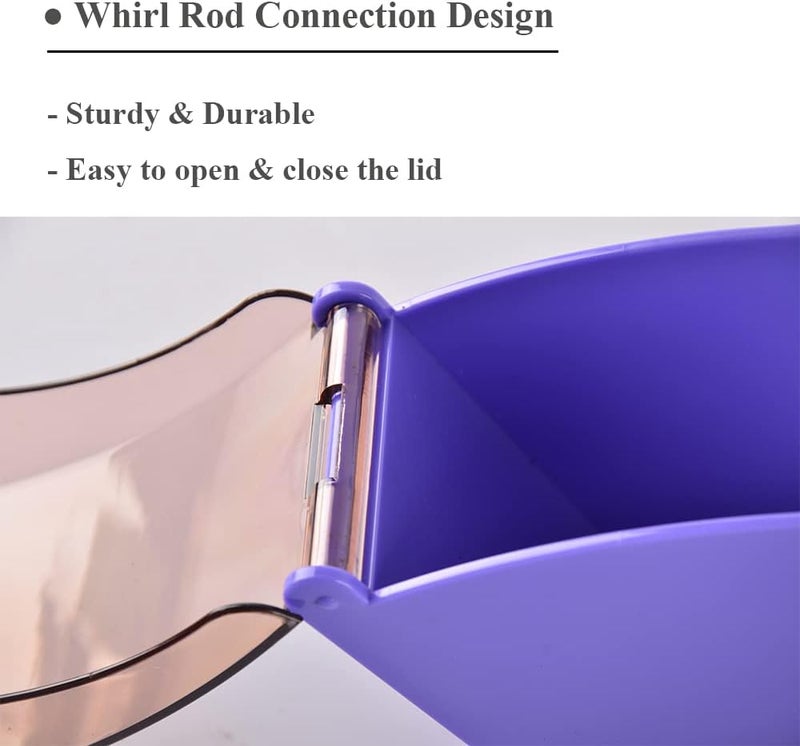CAFEMASY Coffee Filter Holder Storage for Counter Coffee Filters Paper Dispenser Rack with Lid (Purple) - Image 5