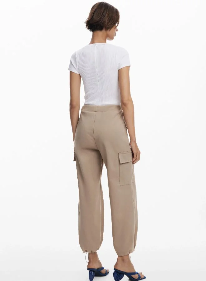 DESIGUAL Beige Cargo Jumpsuit for Women | Best Price UAE