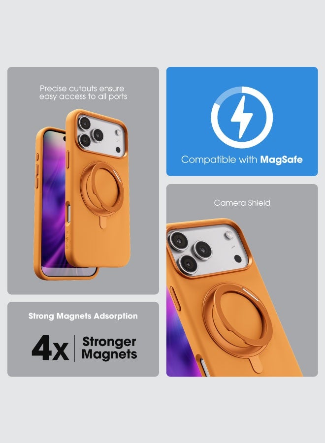 blupebble RingFlex MagSafe Compatible Case with 360° Foldable & Rotatable Kickstand for iPhone 17 Pro / iPhone 17 Pro Max – Shockproof Slim Protective Cover - Image 3