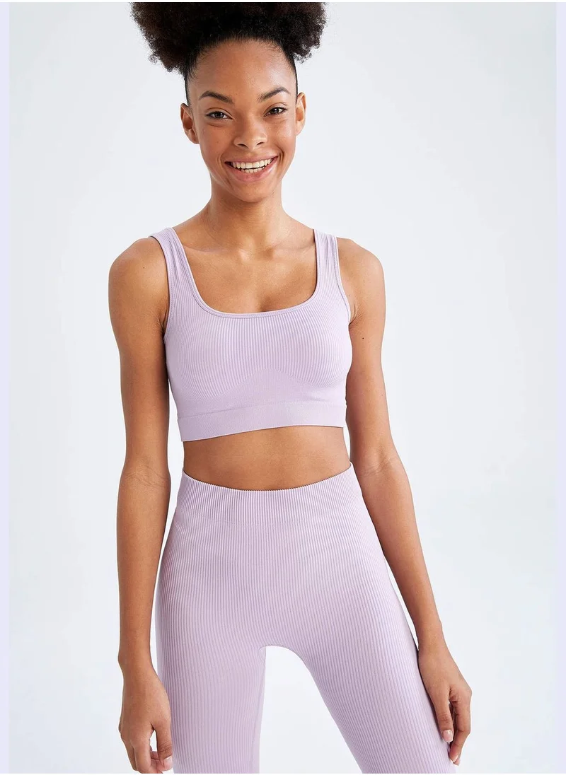 DeFacto Crew Neck Strappy Sports Bra