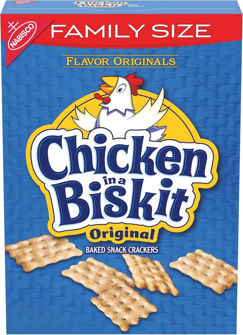 Nabisco Chicken in a Biskit Original Baked Snack Crackers, Family Size, 12 oz - Image 1