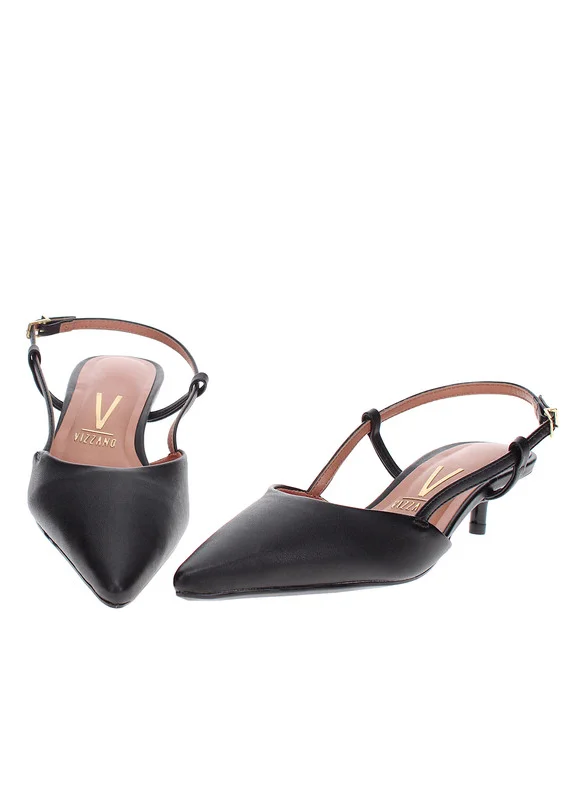 VIZZANO Vizzano Ladies Low Heel Sandals Black | Made In Brazil
