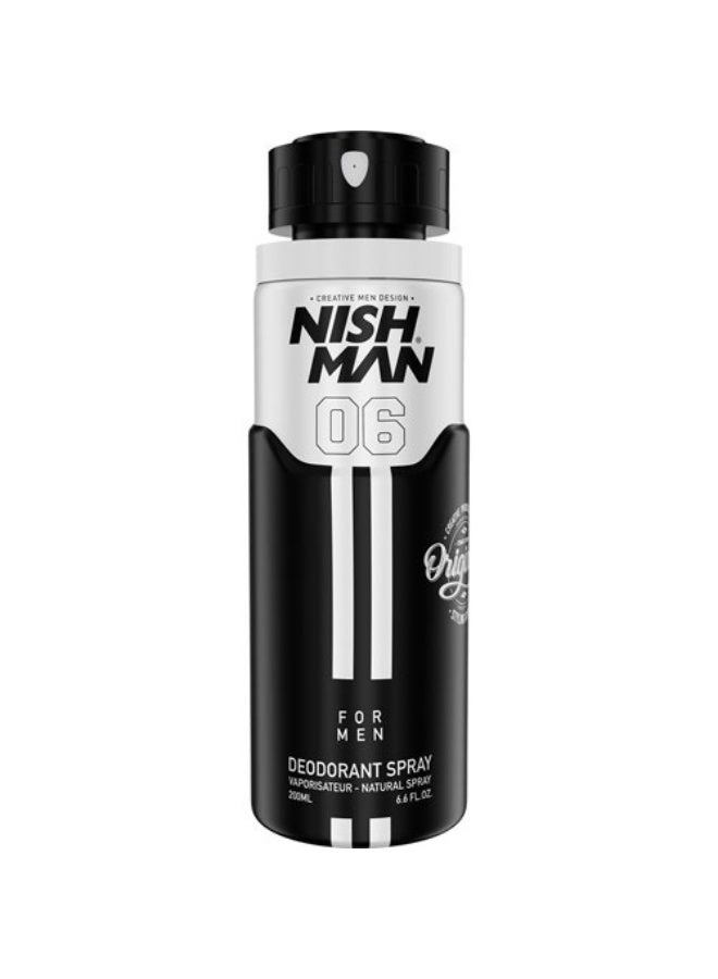 NISHMAN Refreshing Set: Shower Pure Touch T 480 Ml & Nishman, Deodorant, Spray, For Men, No.06 - 200 Ml Bundle - Image 3