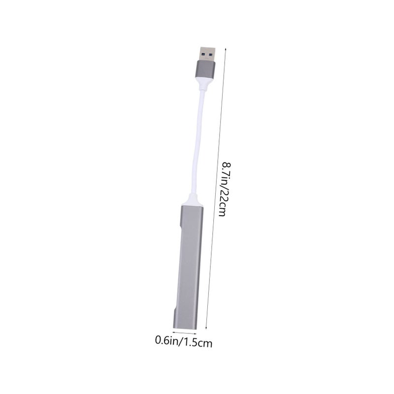 محور USB 3.0 من سبائك الألومنيوم متعدد المنافذ لمحرك أقراص فلاش HDD ولوحة مفاتيح وفأرة الكمبيوتر - Image 3