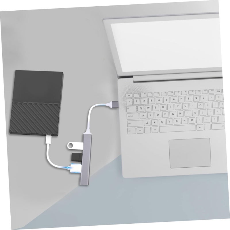 محور USB 3.0 من سبائك الألومنيوم متعدد المنافذ لمحرك أقراص فلاش HDD ولوحة مفاتيح وفأرة الكمبيوتر - Image 4
