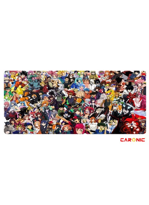Large Gaming Mouse Pad with Superior Micro Weave Cloth Extended Desk Mousepad with Stitched Edges Non-Slip Base Water Resist Keyboard Pad For Gamer And Office Home Anemi 1