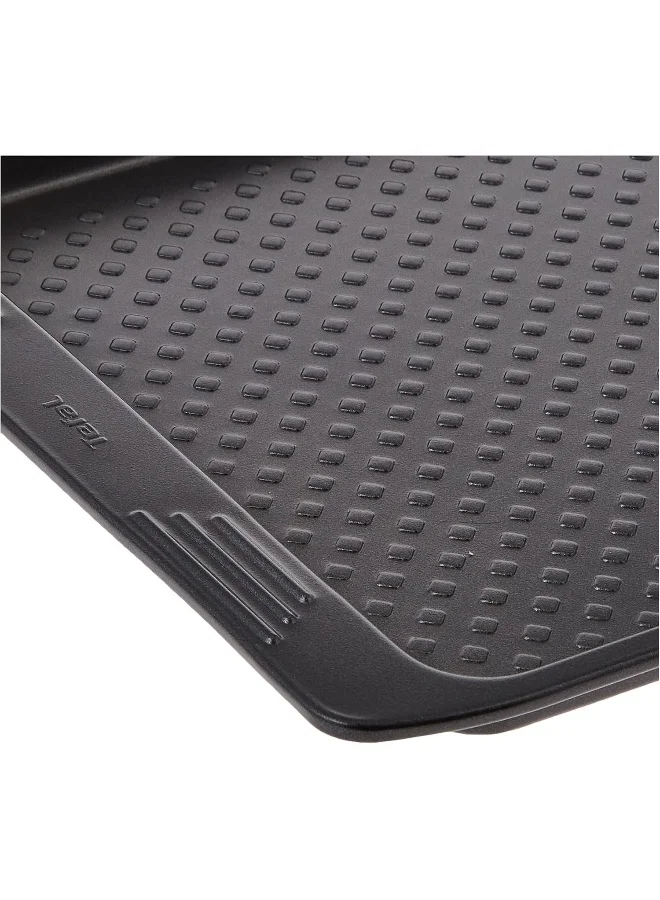 Tefal TEFAL Easy Grip 26.5 x 36 cm Baking Tray, Dark Grey, Carbon Steel Dark Grey 26.5x36cm