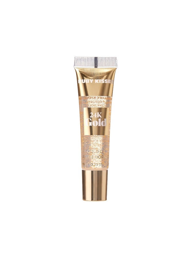 روبي كيسيز ملمع شفاه زيتي من روبي كيسز 24 قيراط ذهبي (6 قطع، ذهبي وذهبي وردي) - Image 4