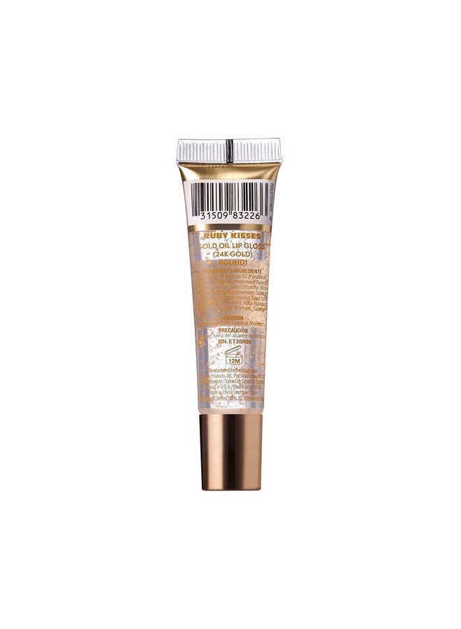 روبي كيسيز ملمع شفاه زيتي من روبي كيسز 24 قيراط ذهبي (6 قطع، ذهبي وذهبي وردي) - Image 5