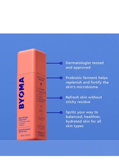 BYOMA BYOMA Balancing Face Mist - pH Balanced Face Toner with Ceramides, Probiotics & Allantoin - Alcohol Free Toner Spray - Balance, Soothe & Refresh Throughout The Day - 3.38 fl. oz  - Image 2