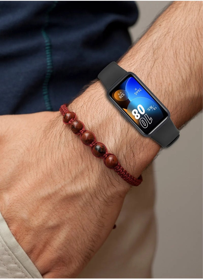 HW 2 Sets Of Huawei Band 8 Band 9 Replacement Straps Including Silicone Protective Case With High-Definition Protective Film  - Image 5