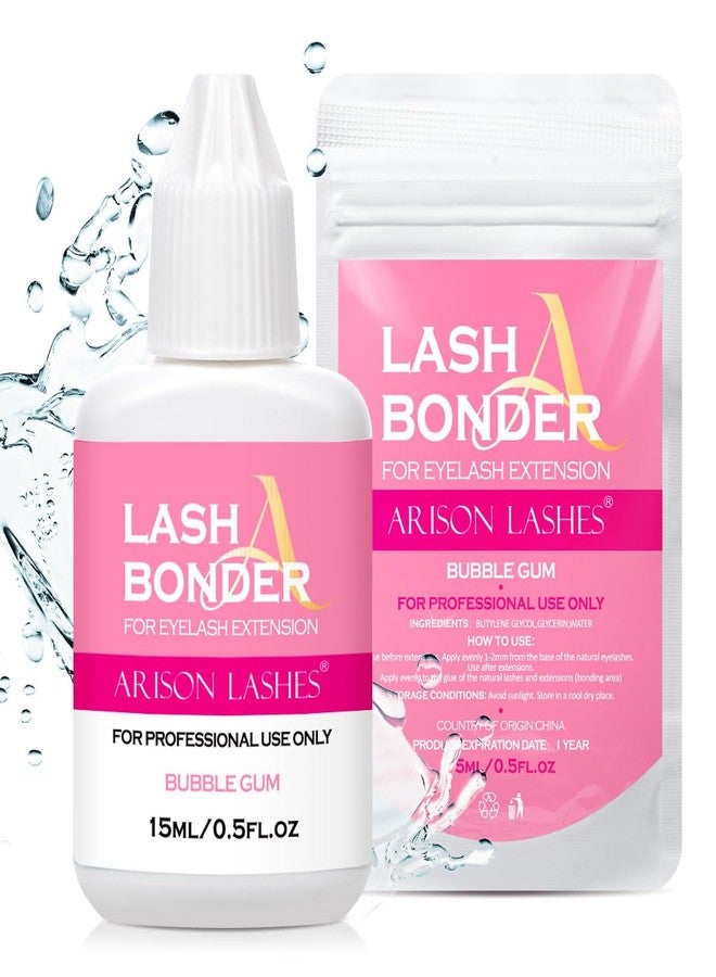 ARISON LASHES Lash Bonder for Eyelash Extensions Super Bonder for Lash Extension Longer Retention Lash Glue Accelerator Eyelash Bonder for Lash Sealant Adhesive Companion Eyelash Extension Bonder(15ML-Bubble Gum) - Image 1