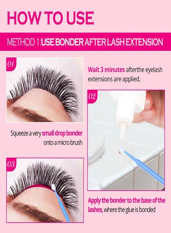 ARISON LASHES Lash Bonder for Eyelash Extensions Super Bonder for Lash Extension Longer Retention Lash Glue Accelerator Eyelash Bonder for Lash Sealant Adhesive Companion Eyelash Extension Bonder(15ML-Bubble Gum) - Image 4