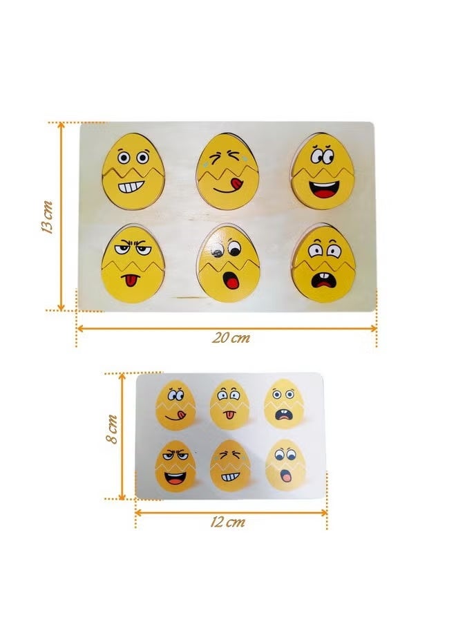 Egg Face Expression Puzzle/Fun Interactive Game for Kids Above 3 to 5 Years |Pack of 1 - Image 4