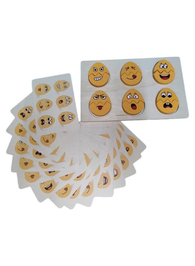 Egg Face Expression Puzzle/Fun Interactive Game for Kids Above 3 to 5 Years |Pack of 1 - Image 1