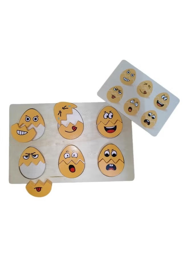 Egg Face Expression Puzzle/Fun Interactive Game for Kids Above 3 to 5 Years |Pack of 1 - Image 2