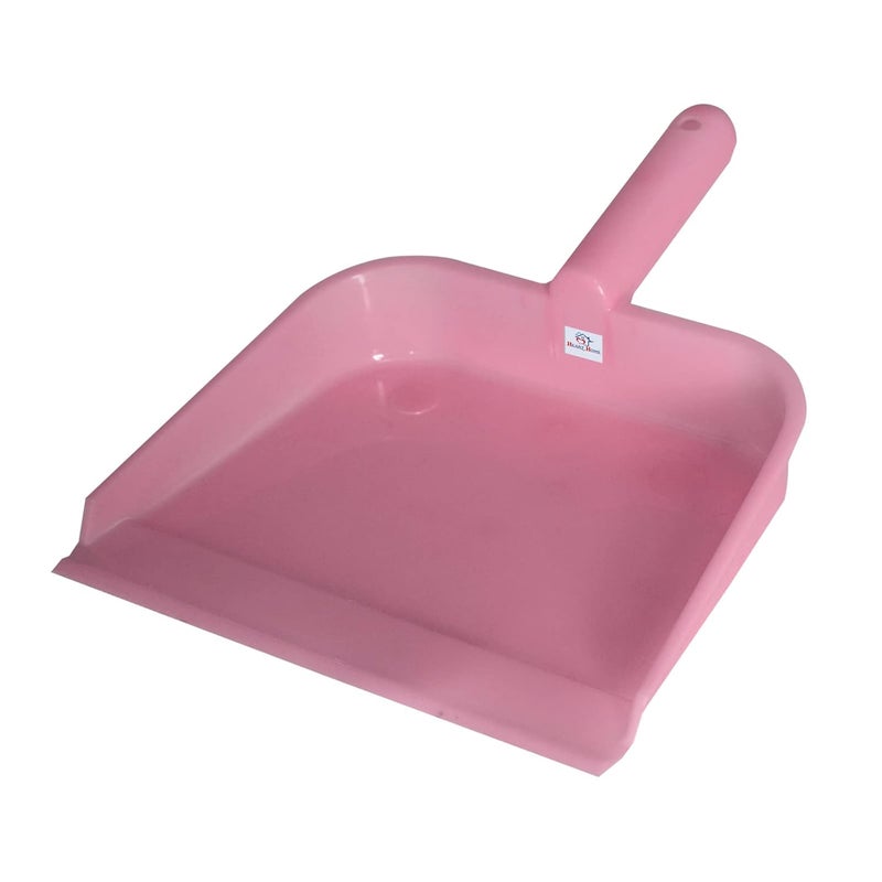 Kuber Industries Heart Home Plastic Lightweight 10 Dustpan With Comfort Grip Handle for Easy Sweep Broom Pack of 2 Pink Green - Image 3