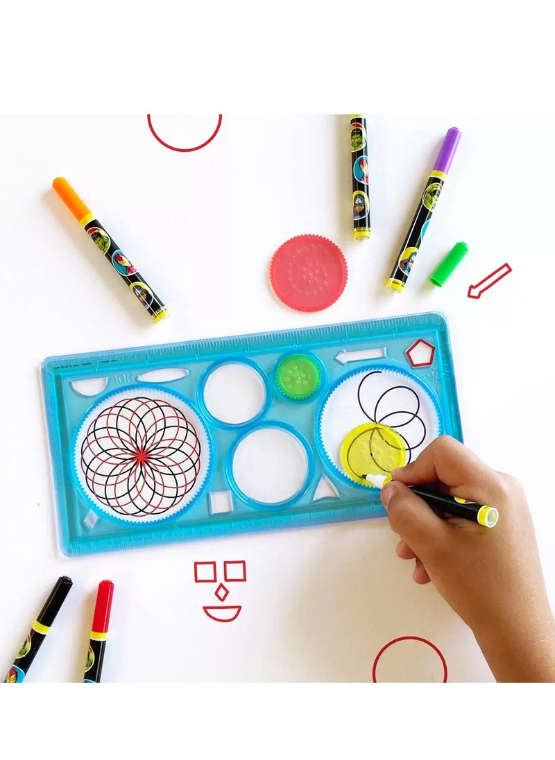 Bendon Marvel Avengers Super Activity Creative art set with markers, crayons, paints, stamps and more  - Image 4