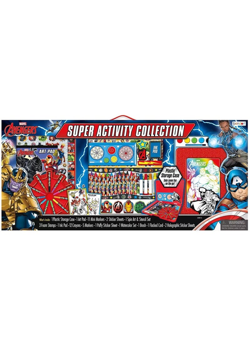 Bendon Marvel Avengers Super Activity Creative art set with markers, crayons, paints, stamps and more  - Image 1