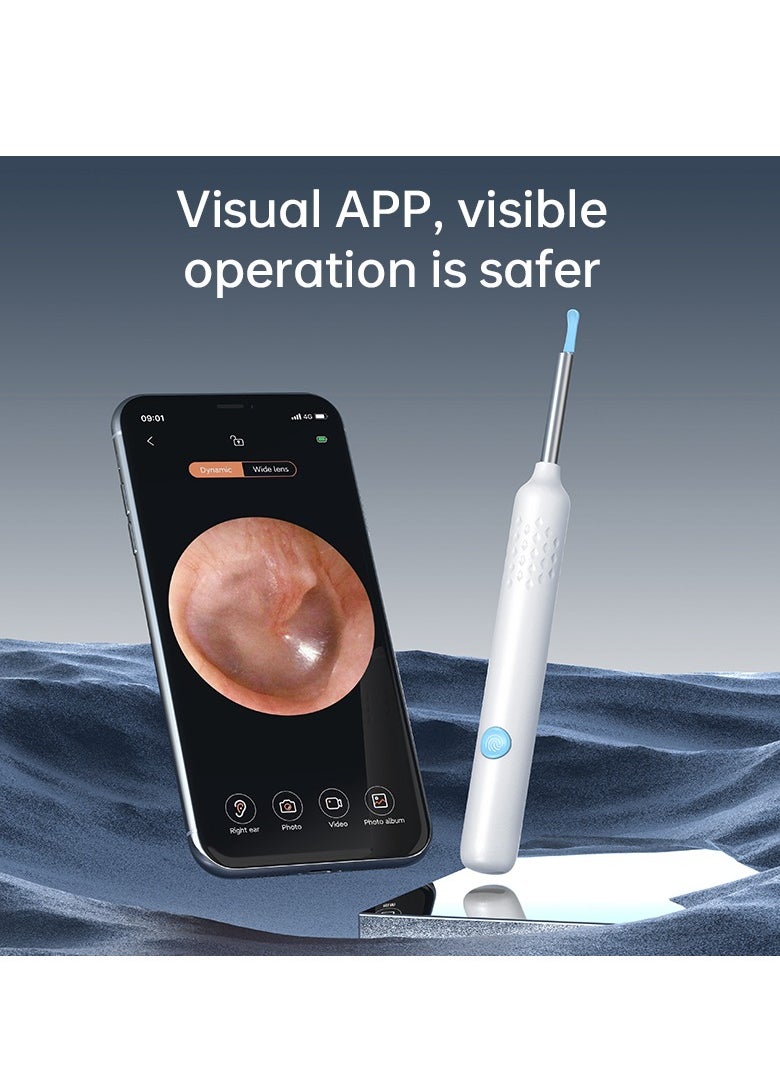 Generic Ear Cleaner Ear Wax Remover with HD Camera, Wireless Compatibility with Smart Phones For Adults And Kids Black  - Image 3