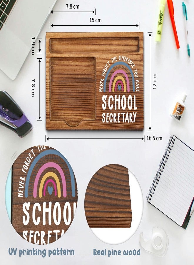Pariveca School Secretary Gifts Sticky Note Holder, Thank You Gift for School Secretary, Office Assistant, Administrative Staff, Education Appreciation Week, Graduation or Holiday PB023 - Image 2