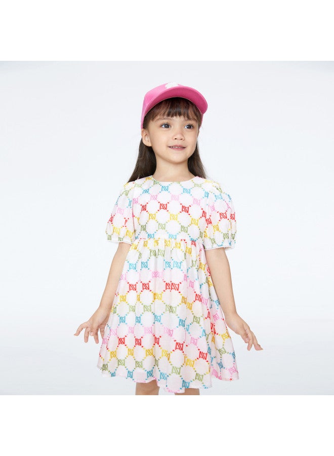 Annil new Summer Casual Girls' Dress - A-line Checkered Colorful Princess Dress - Image 2